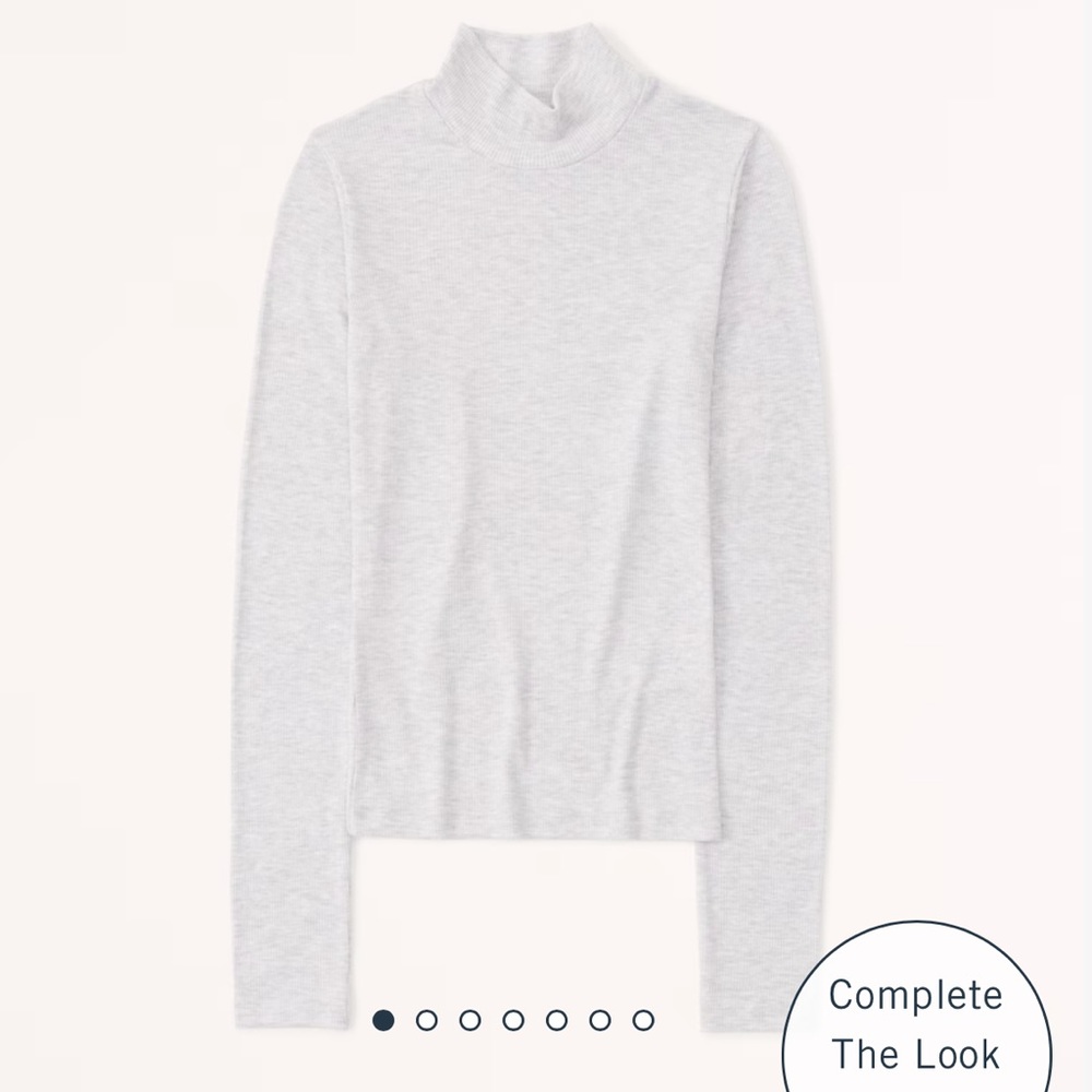 Long-Sleeve Mockneck Top